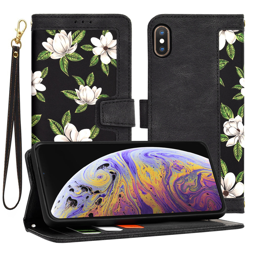 Ovitek za Apple iPhone XS Max, Techsuit, FlipCraft, Črn