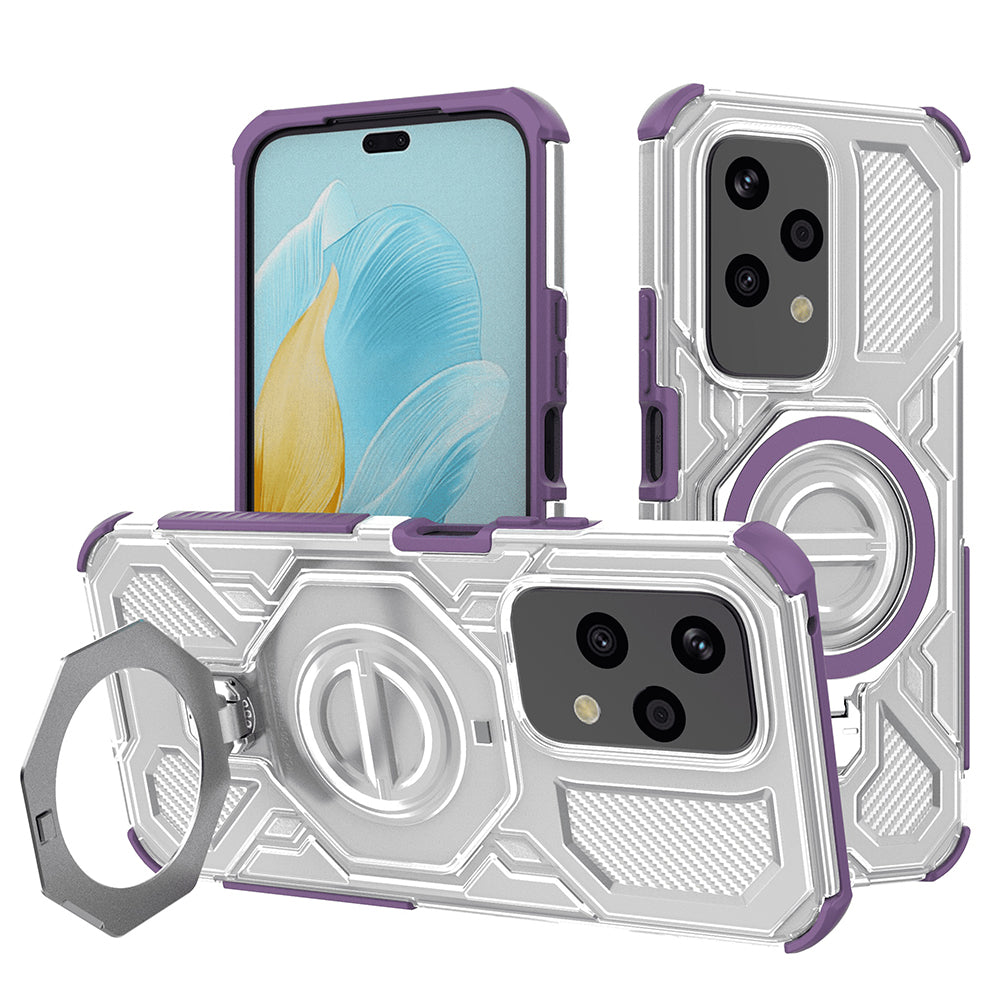 Ovitek za Honor 200 Lite, Techsuit, Carbon Shield Pro, Vijoličen