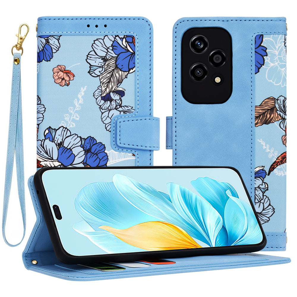 Ovitek za Honor 200 Lite, Techsuit, FlipCraft, modra