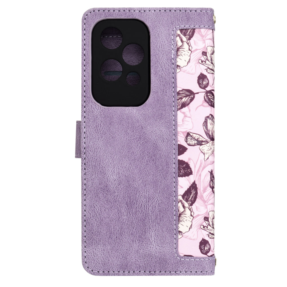 Ovitek za Honor 200 Lite, Techsuit, FlipCraft, vijoličen