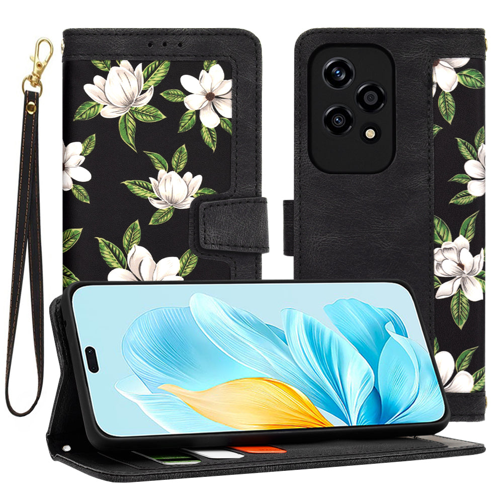Ovitek za Honor 200 Lite, Techsuit, FlipCraft, Črn