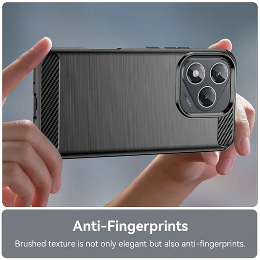 Ovitek za Honor 400 Lite, Techsuit, Karbon, Črn