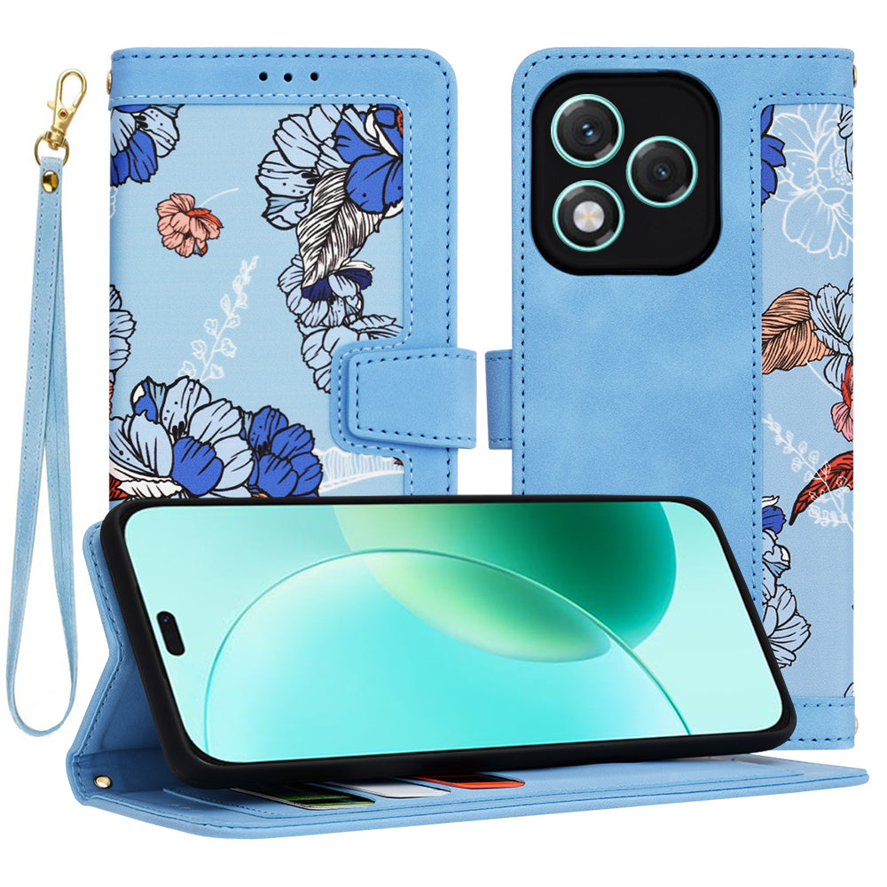 Ovitek za Honor 400 Lite, Techsuit, FlipCraft, modra