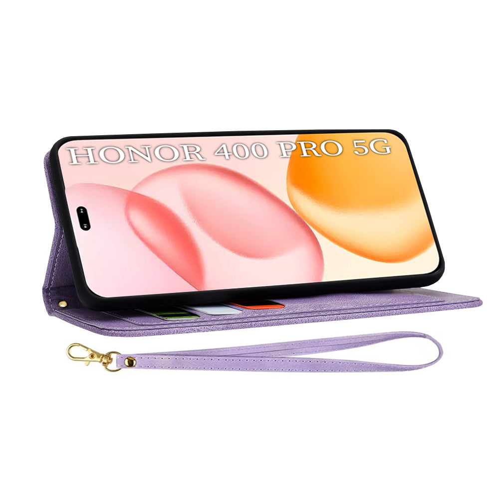 Ovitek za Honor 400 Pro, Techsuit, FlipCraft, vijoličen