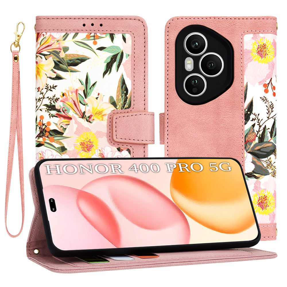 Ovitek za Honor 400 Pro, Techsuit, FlipCraft, roza