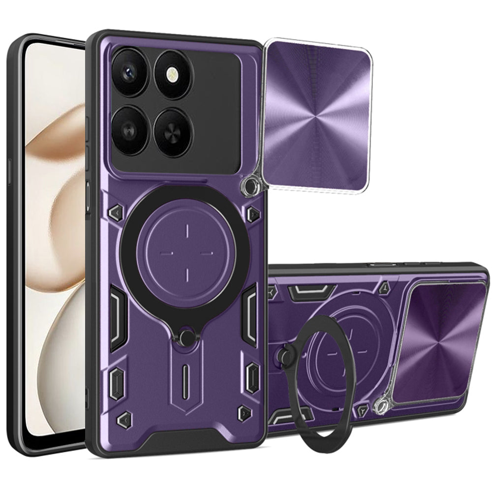 Ovitek za Honor 400 Smart 4G / X7d 4G / 400 Smart 5G, Techsuit, CamGuard Pro, Vijolična