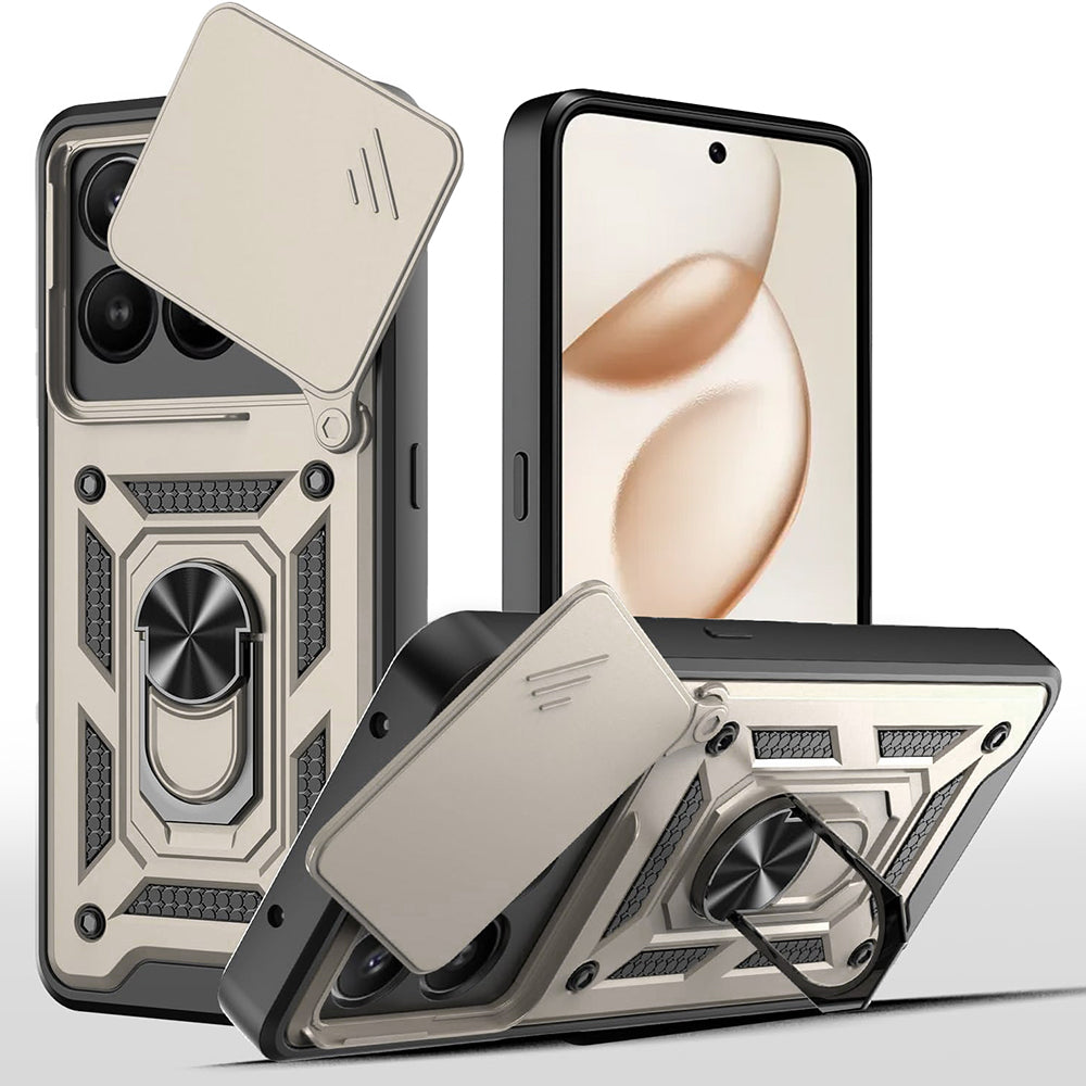 Ovitek za Honor 400 Smart 4G / X7d 4G / 400 Smart 5G, Techsuit, CamShield, Zlat