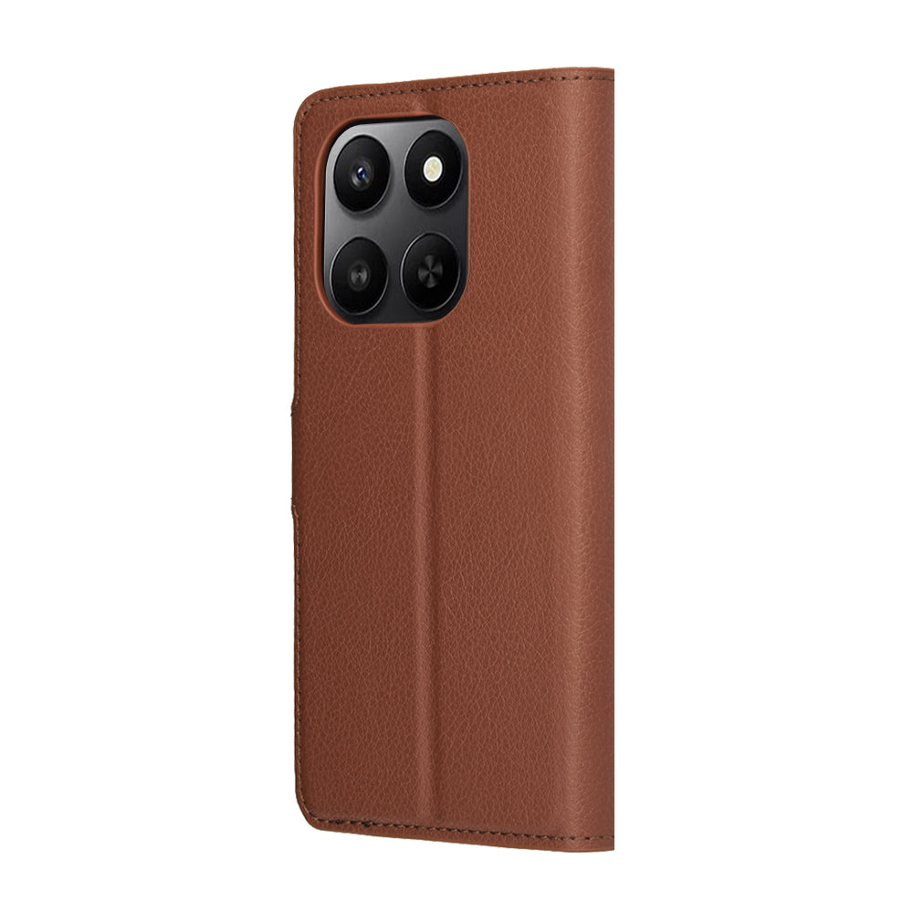 Ovitek za Honor 400 Smart 4G / X7d 4G / 400 Smart 5G, Techsuit, Leather Folio, rjava
