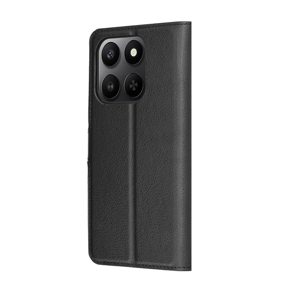 Ovitek za Honor 400 Smart 4G / X7d 4G / 400 Smart 5G, Techsuit, usnjen folio, črn