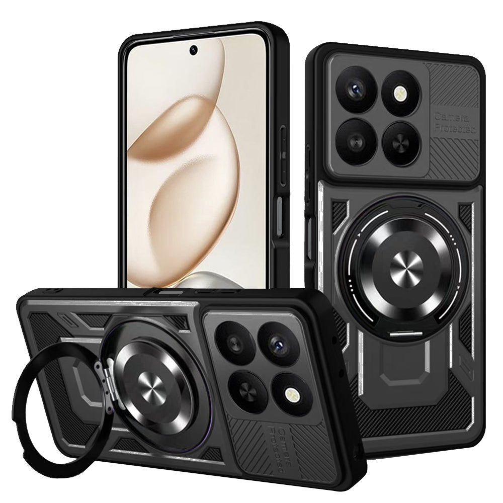 Ovitek za Honor 400 Smart 4G / X7d 4G / 400 Smart 5G, Techsuit, RuggedCam, Črna