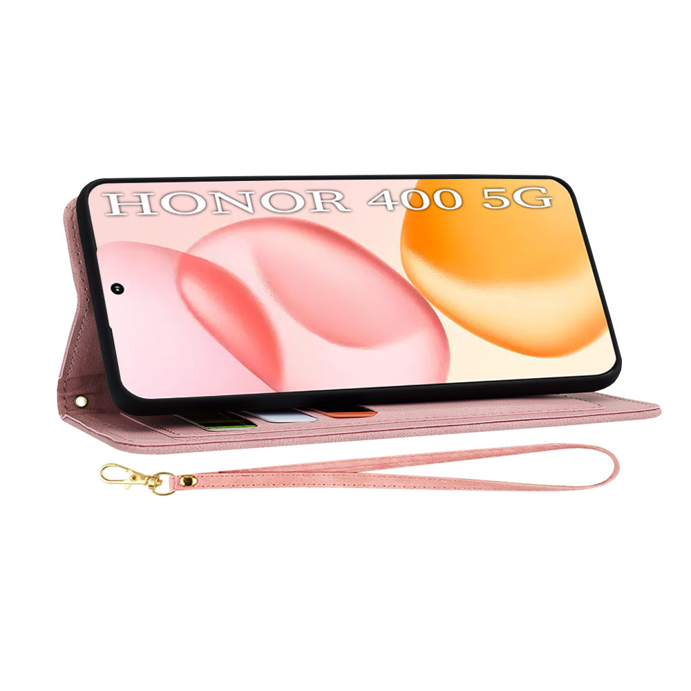 Ovitek za Honor 400, Techsuit, FlipCraft, roza