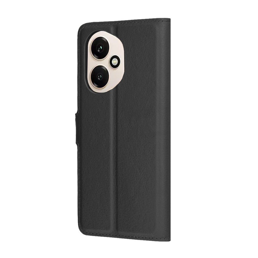 Ovitek za Honor 400, Techsuit, usnjeni folio, črn