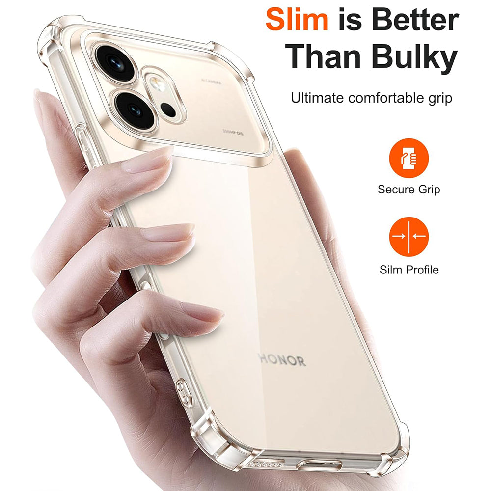 Ovitek za Honor 600 Pro, Techsuit, Shockproof Clear, Prozoren
