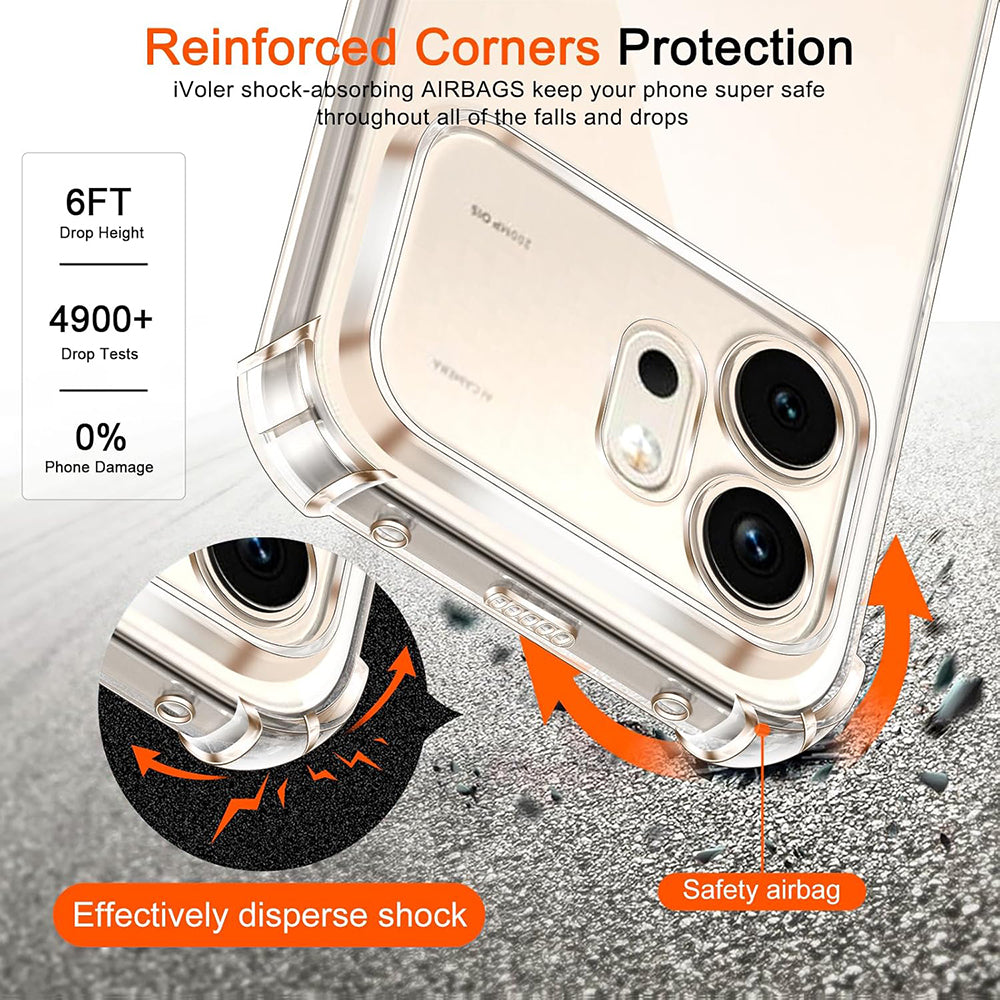 Ovitek za Honor 600 Pro, Techsuit, Shockproof Clear, Prozoren