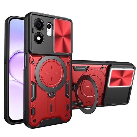 Ovitek za Honor 600 Smart, Techsuit, CamGuard Pro, Rdeča