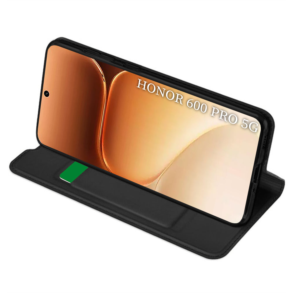 Ovitek za Honor 600 Smart, Techsuit, Magskin Book Long Blitz Cutout, Črn