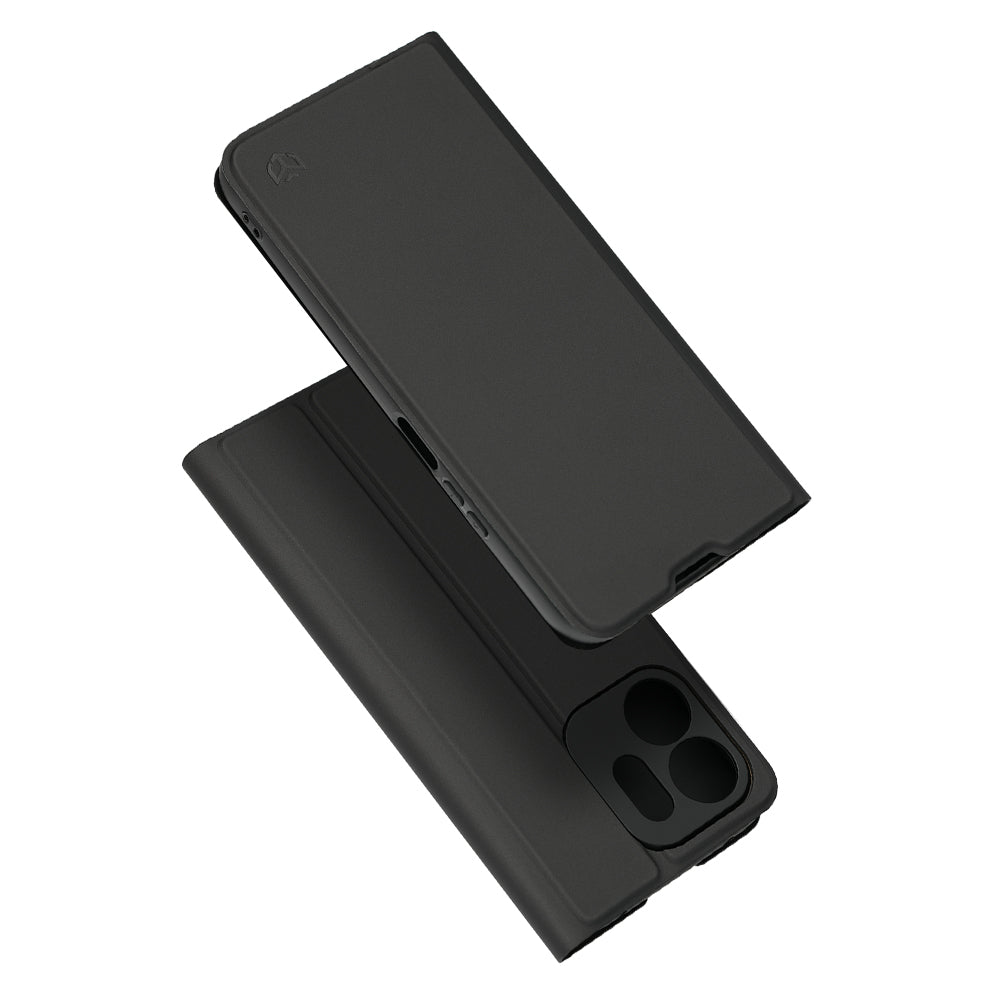 Ovitek za Honor 600 Smart, Techsuit, Magskin Book Long Blitz Cutout, Črn
