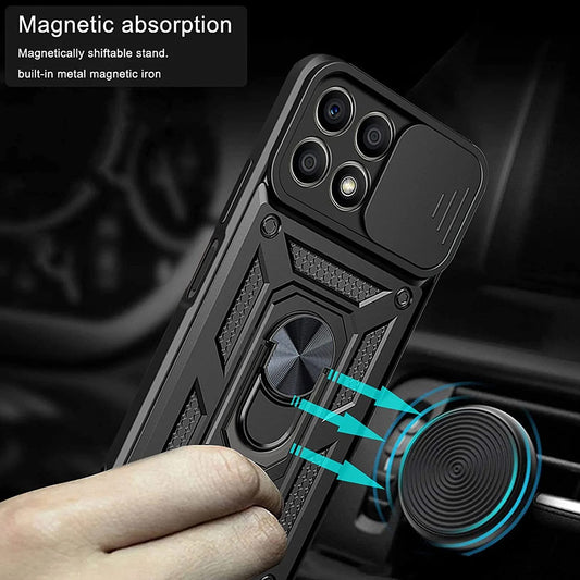 Ovitek za Honor 70 Lite / X6 / X8 5G, Techsuit, CamShield, Črn