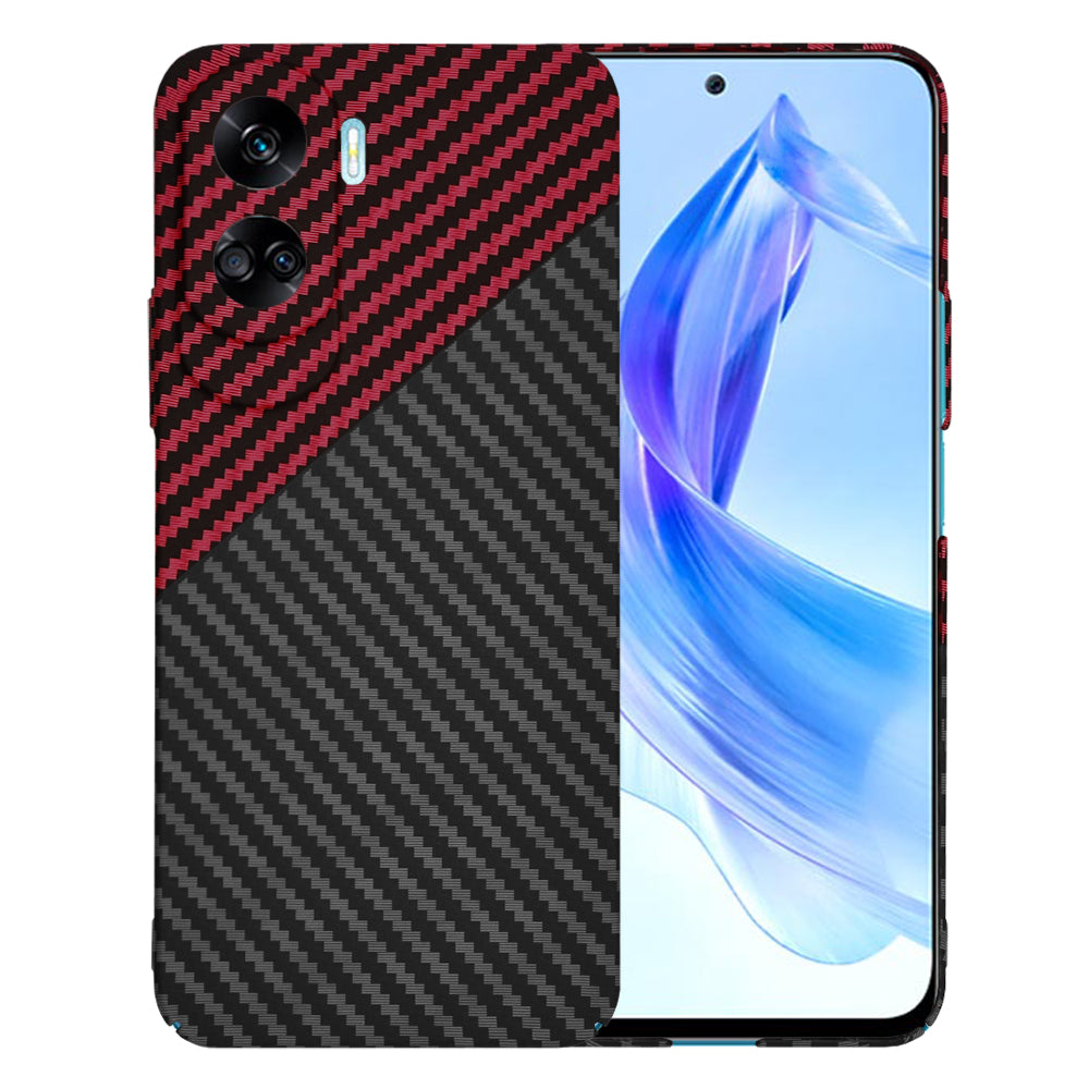 Ovitek za Honor 90 Lite, Techsuit, Carbonite FiberShell, Črno rdeč