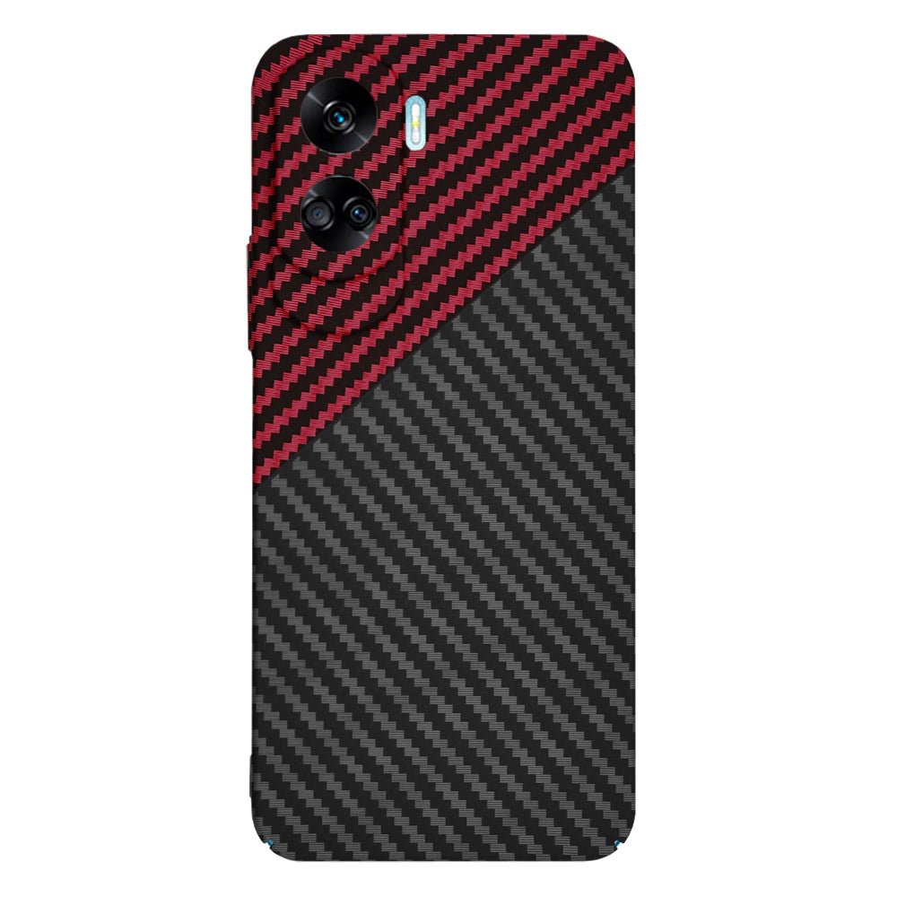 Ovitek za Honor 90 Lite, Techsuit, Carbonite FiberShell, Črno rdeč
