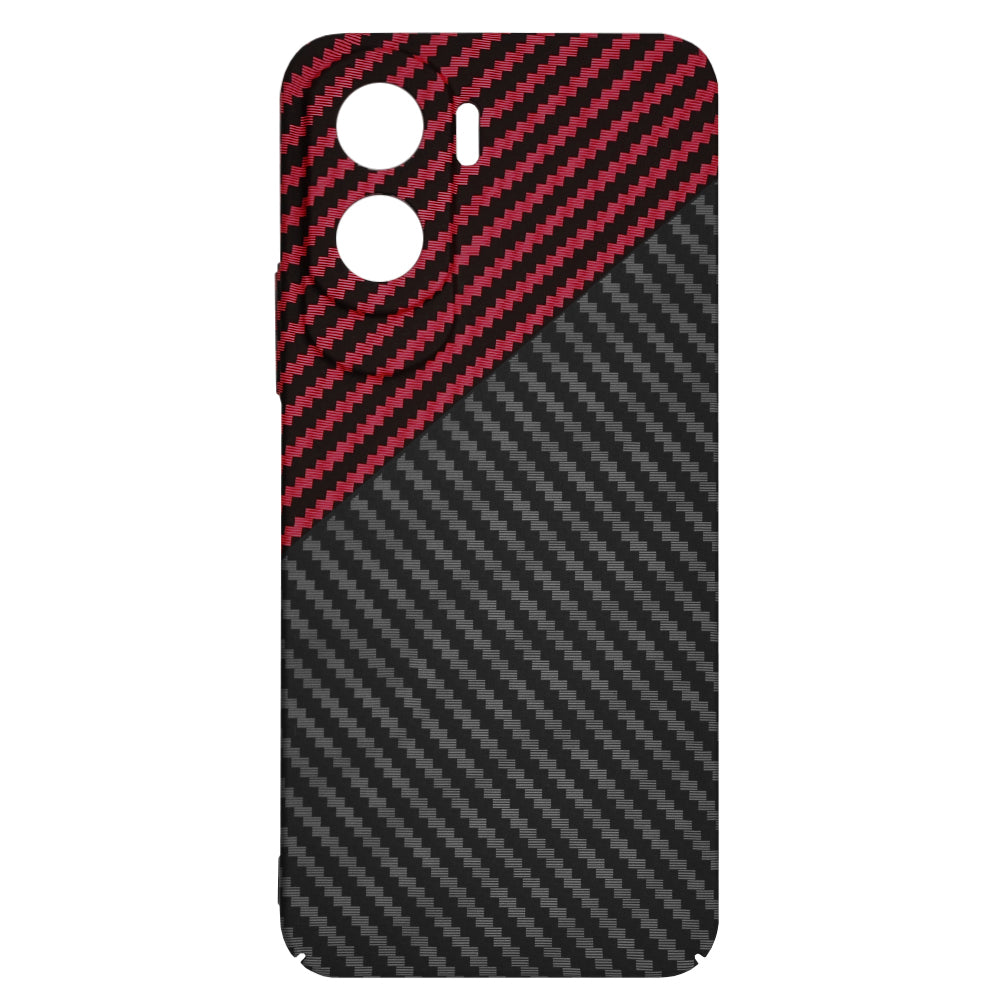 Ovitek za Honor 90 Lite, Techsuit, Carbonite FiberShell, Črno rdeč