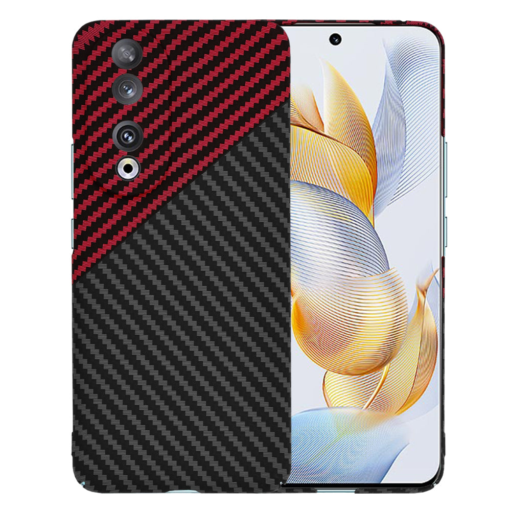 Ovitek za Honor 90, Techsuit, Carbonite FiberShell, Črno Rdeč