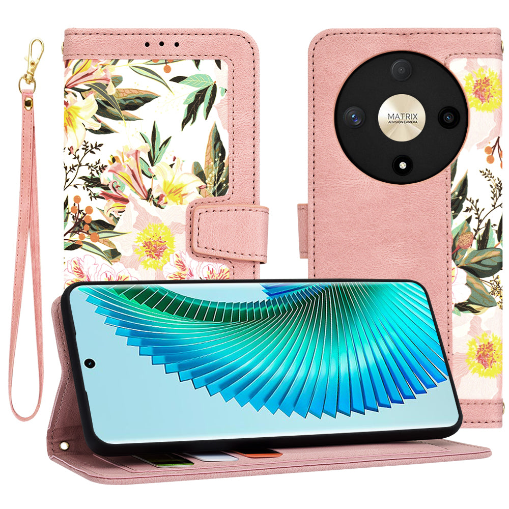 Ovitek za Honor Magic6 Lite, Techsuit, FlipCraft, roza