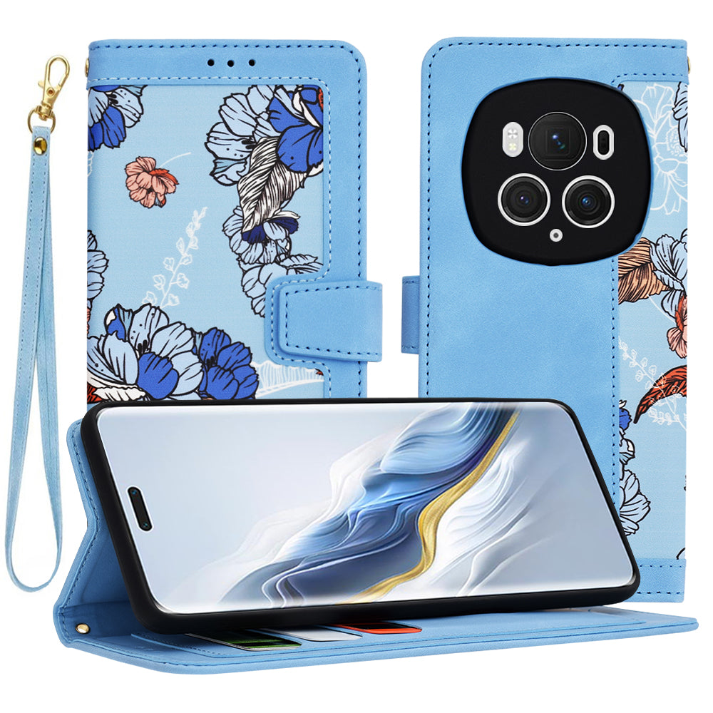 Ovitek za Honor Magic6 Pro, Techsuit, FlipCraft, modra