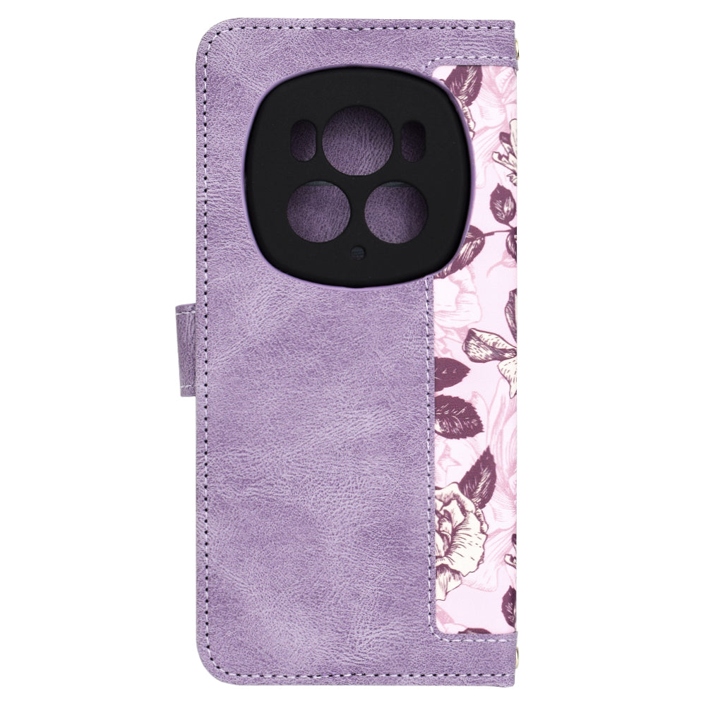 Ovitek za Honor Magic6 Pro, Techsuit, FlipCraft, Vijoličen