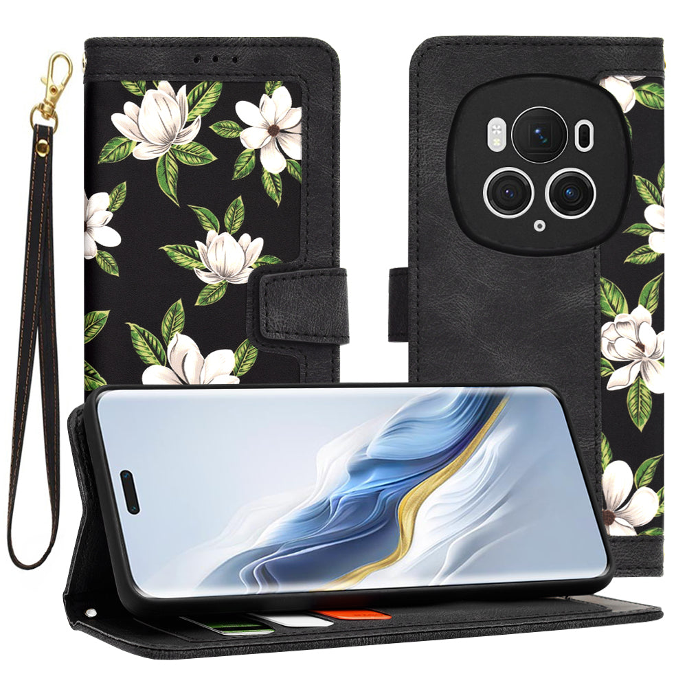 Ovitek za Honor Magic6 Pro, Techsuit, FlipCraft, Črn