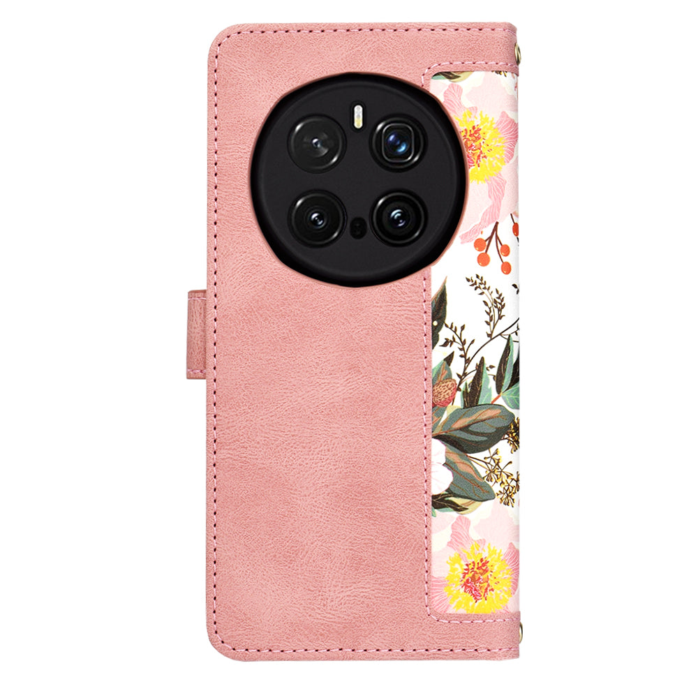 Ovitek za Honor Magic7 Pro, Techsuit, FlipCraft, roza
