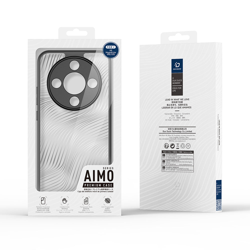 Ovitek za Honor Magic8 Lite, DUX DUCIS, Aimo, Črn