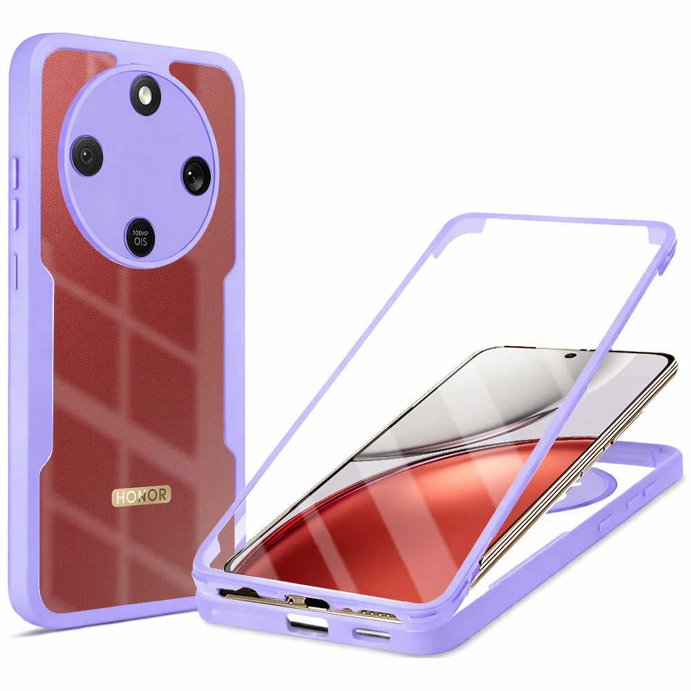 Ovitek za Honor Magic8 Lite, Techsuit, ColorVerse 360, Vijolična