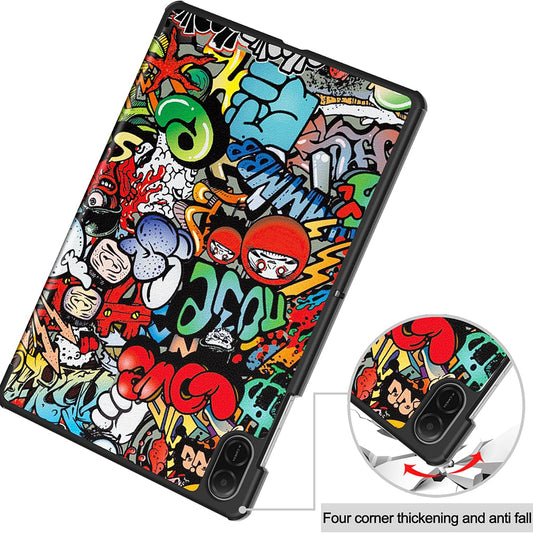 Ovitek za Honor Pad X8a, Techsuit, FoldPro Urban Vibe, večbarven