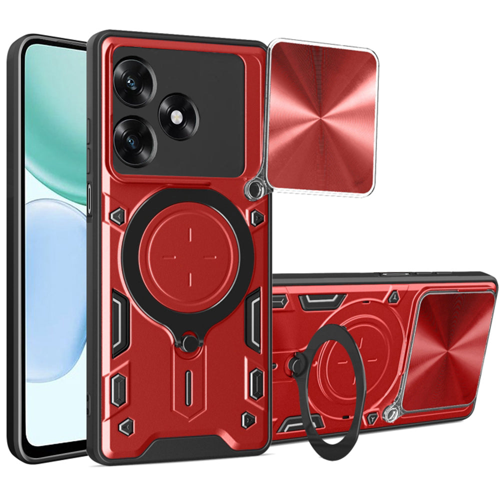 Ovitek za Honor X5c Plus, Techsuit, CamGuard Pro, Rdeča