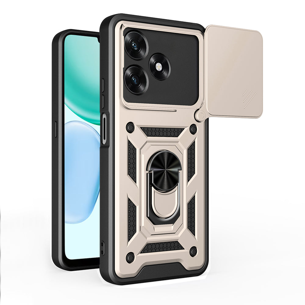 Ovitek za Honor X5c Plus, Techsuit, CamShield, Zlat
