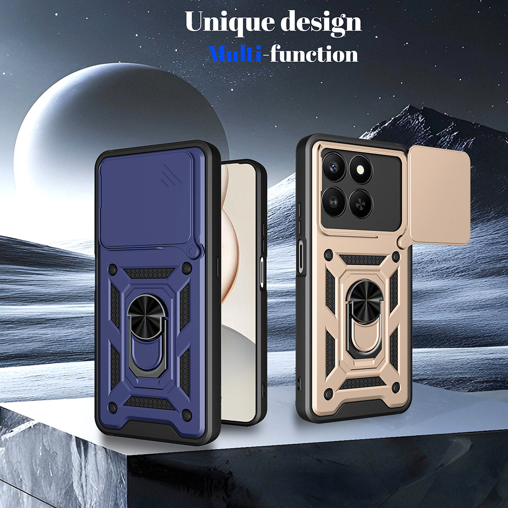 Ovitek za Honor X5c Plus, Techsuit, CamShield, Rožnato Zlata
