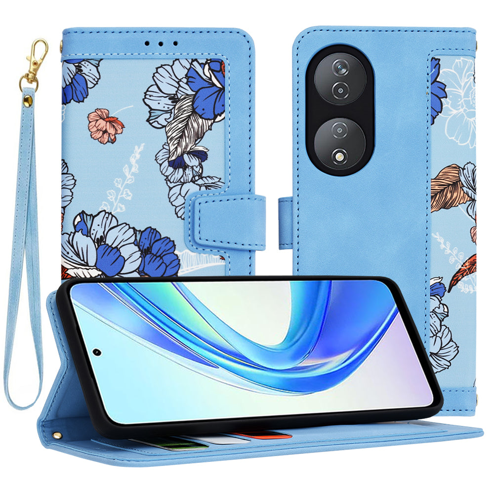 Ovitek za Honor X7b 5G / 90 Smart / X7b 4G, Techsuit, FlipCraft, modra