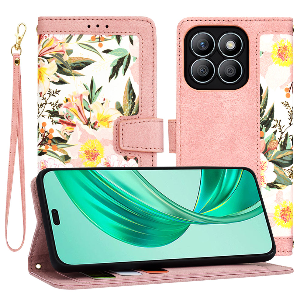 Ovitek za Honor X8b, Techsuit, FlipCraft, roza