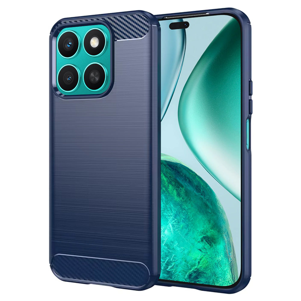 Ovitek za Honor X8c, Techsuit, Karbon, Modra
