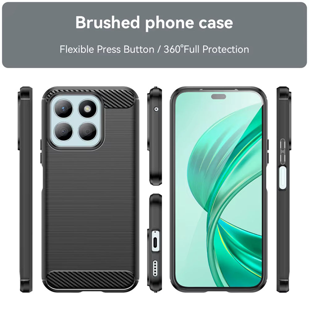 Ovitek za Honor X8c, Techsuit, Karbon, Modra