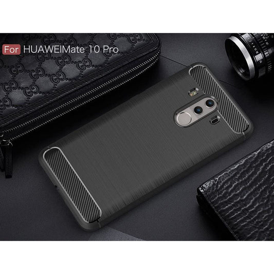 Case for Huawei Mate 10 Pro, Techsuit, Carbon, Black