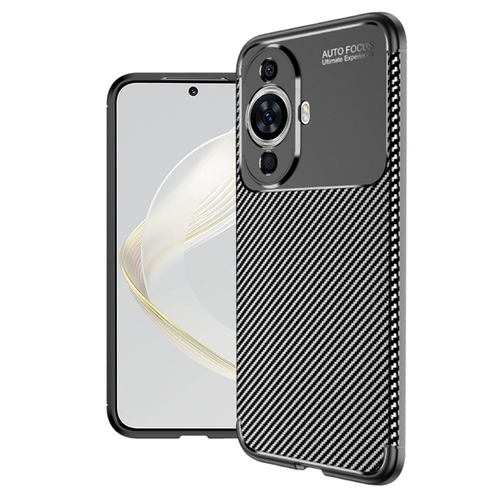 Ovitek za Huawei nova 12s / nova 11, Techsuit, CarbonFiber, Črn
