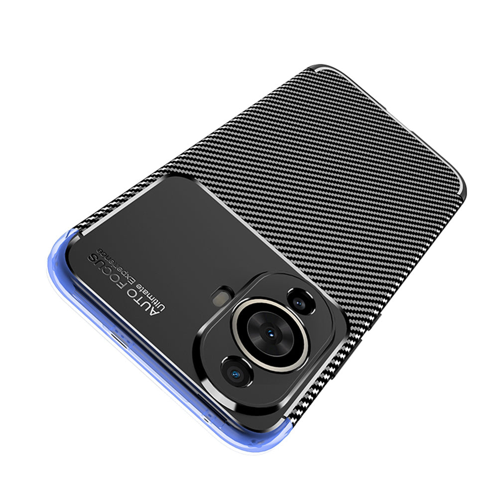 Ovitek za Huawei nova 12s / nova 11, Techsuit, CarbonFiber, Črn