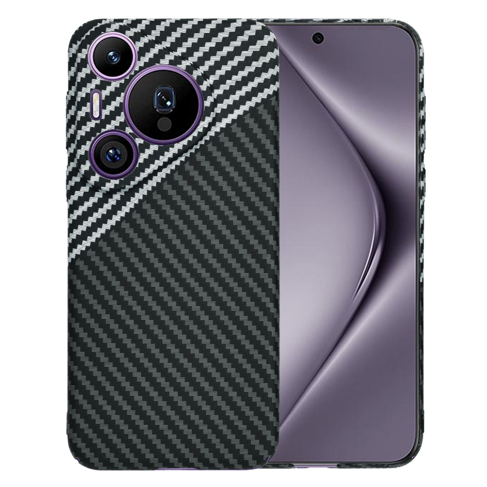 Ovitek za Huawei Pura 70 Pro, Techsuit, Carbonite FiberShell, Črno Siva