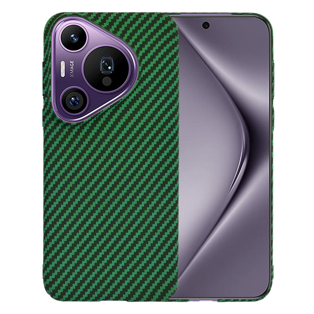 Ovitek za Huawei Pura 70 Pro, Techsuit, Carbonite FiberShell, Zeleno