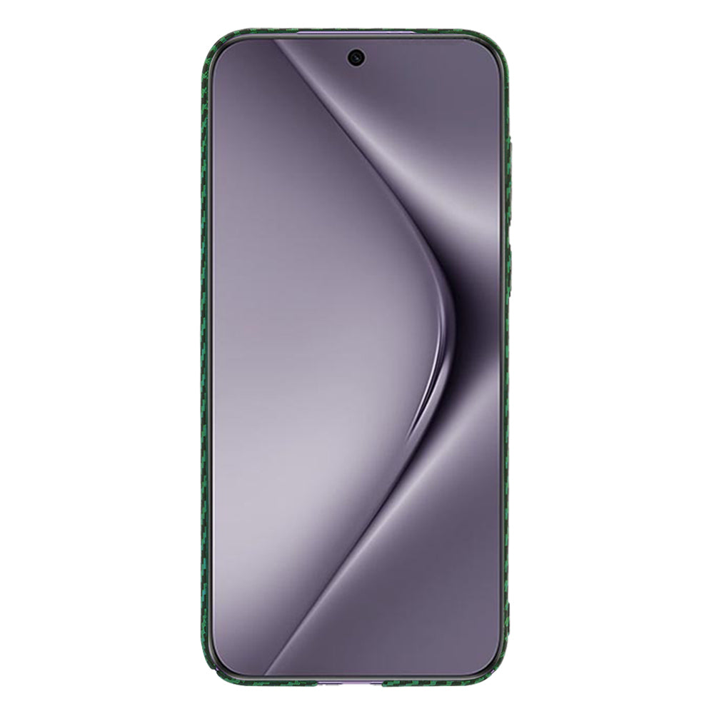 Ovitek za Huawei Pura 70 Pro, Techsuit, Carbonite FiberShell, Zeleno