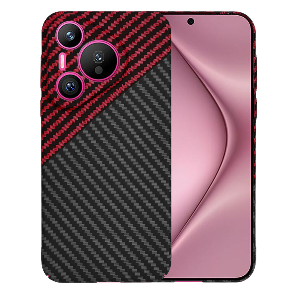 Ovitek za Huawei Pura 70, Techsuit, Carbonite FiberShell, Črno Rdeč