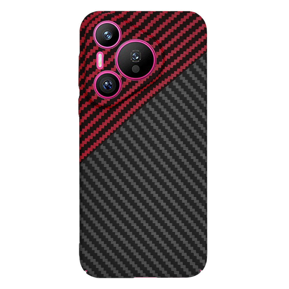 Ovitek za Huawei Pura 70, Techsuit, Carbonite FiberShell, Črno Rdeč