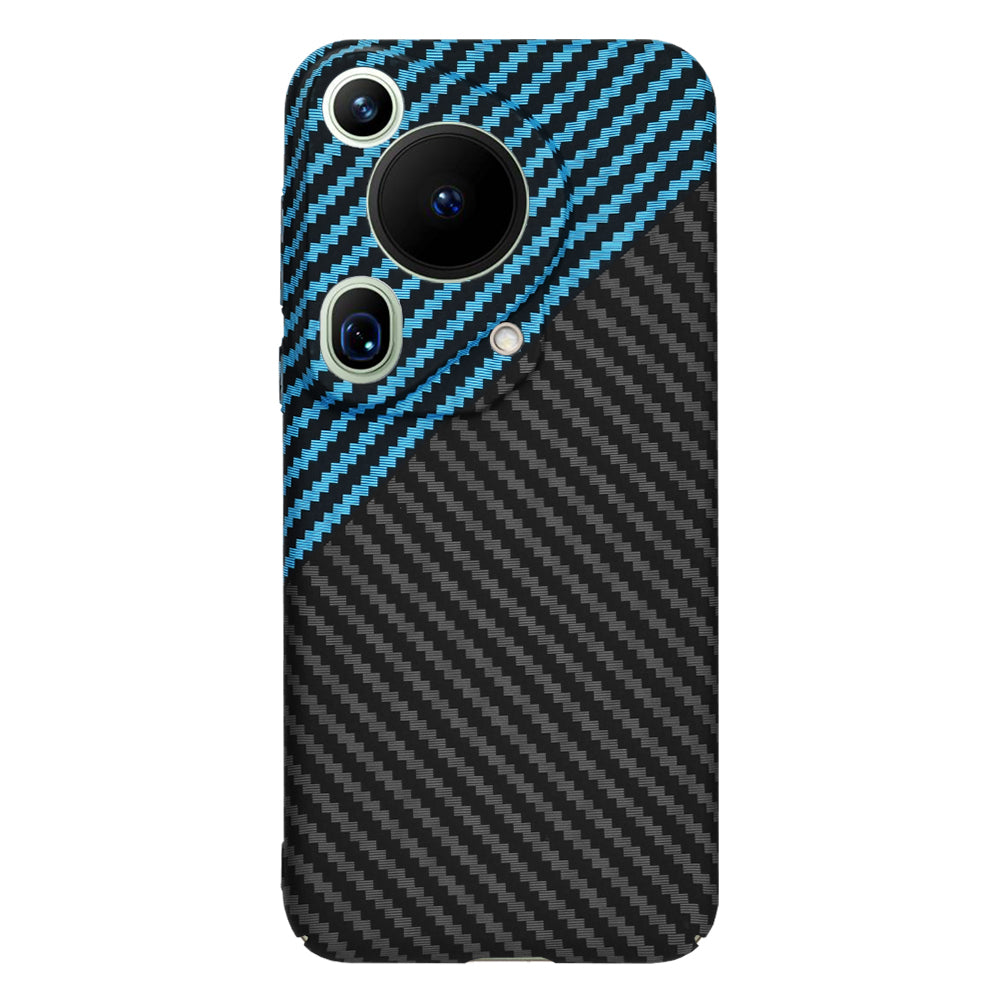 Ovitek za Huawei Pura 70 Ultra, Techsuit, Carbonite FiberShell, Črno Modra